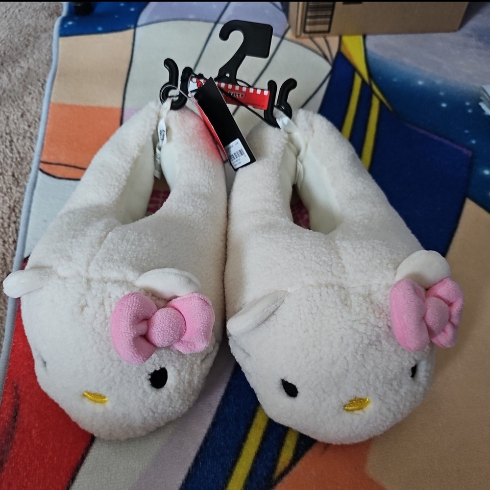 Hello Kitty Plush Slippers